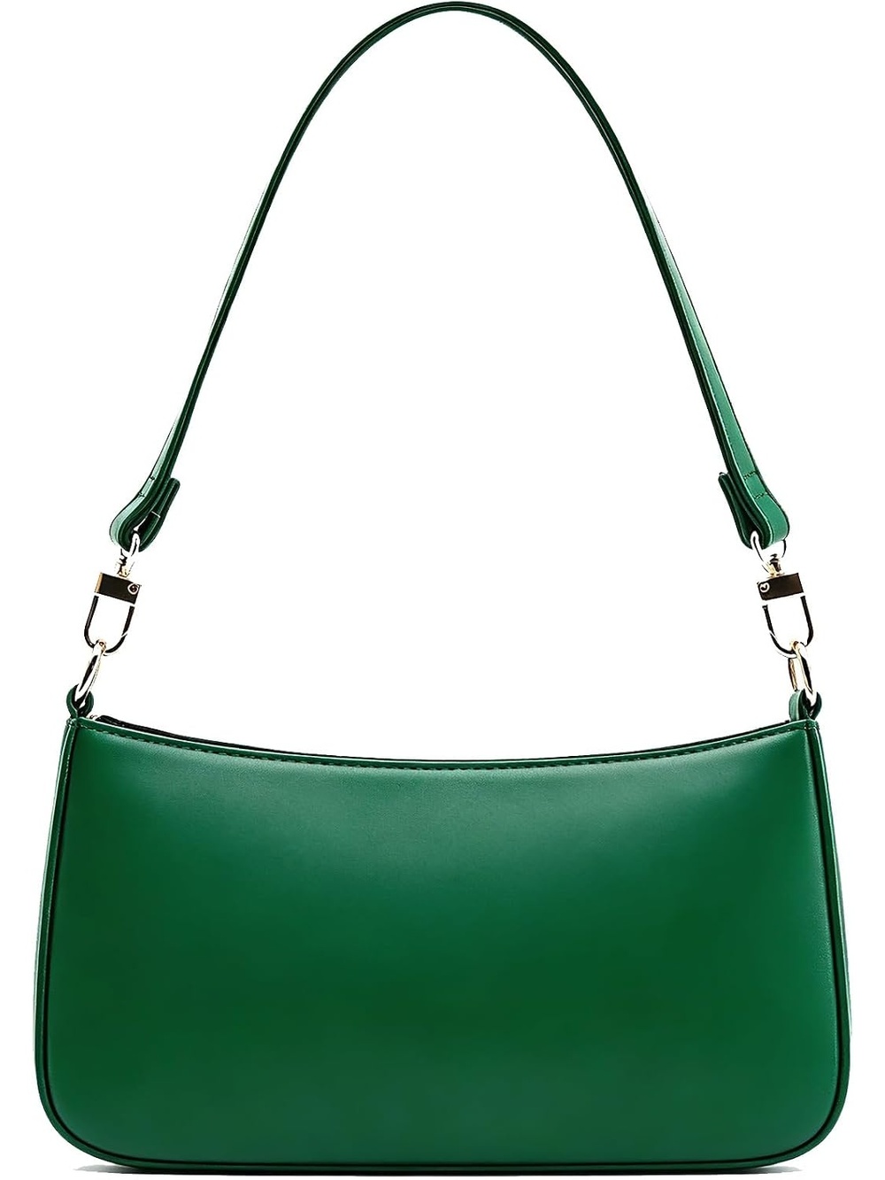 〽️ Women's Dark Green Vegan Leather Retro Hobo Purses Pocket Crossbody Bag